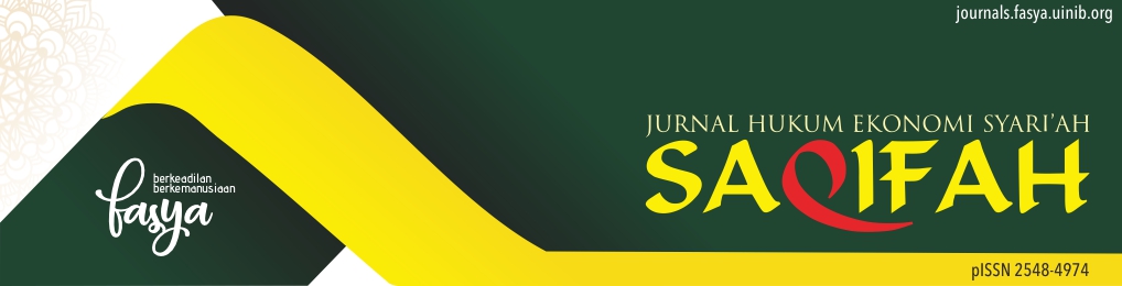 Saqifah : Jurnal Hukum Ekonomi Syariah